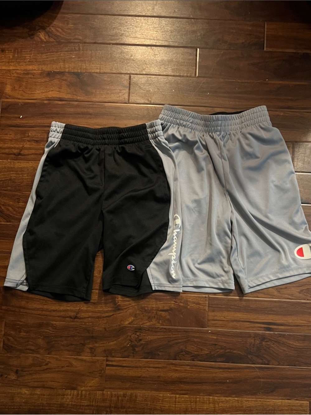 Champion Boys Athletic Shorts - Black & Light Gray Duo